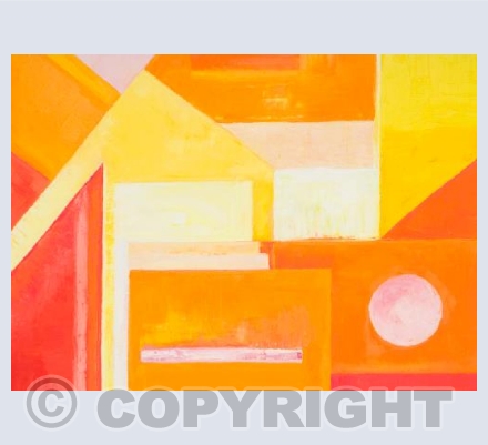Sunset over rooftops