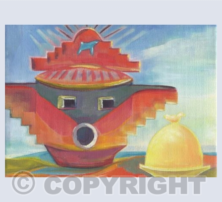 Mexican pot and butter dish
