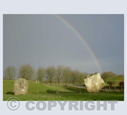 Avebury Stone Circle Rainbow