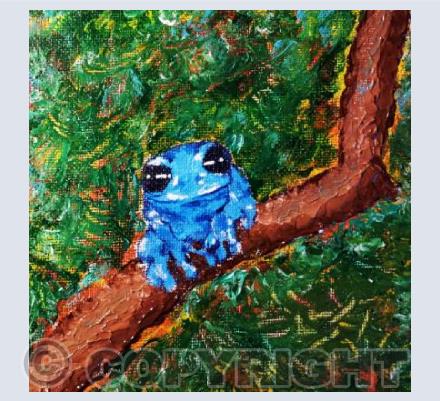 Blue frog