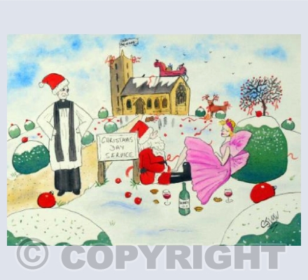 Father Christmas woke the Fairy!