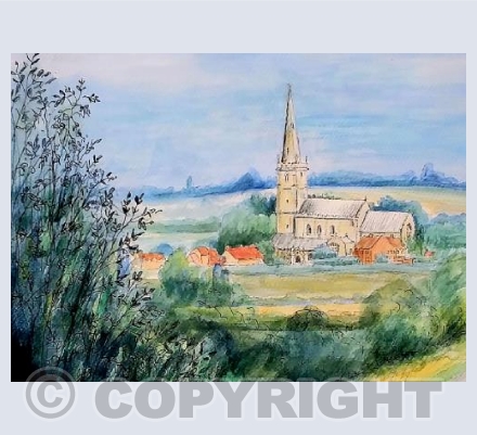 Claypole Church from Dry  Doddington 