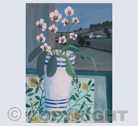 Orchids in a landscape 