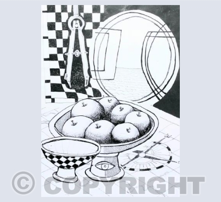 Still life in black and white 