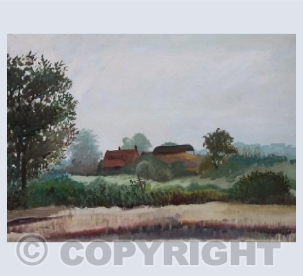 View of Syerston from Elston Notts 1978