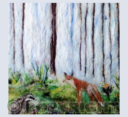 Fox and badger