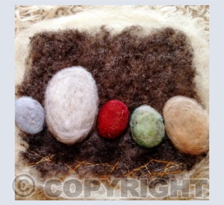 Nestled eggs 