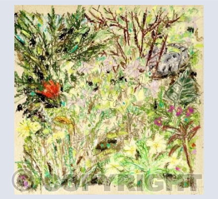 Silver in the flowers