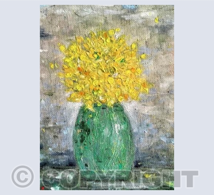 Daffodils for the writer Janet Frame