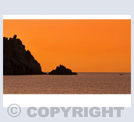 Porthcurno Silhouette