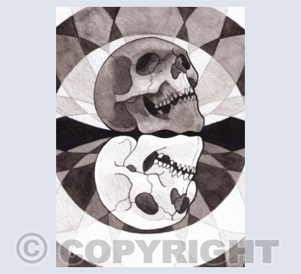 Skull mandala series- 