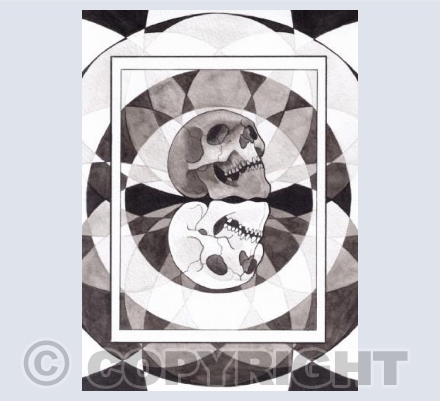 Skull Mandala Series-Balance