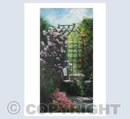 Tea under the Rose Arbor 