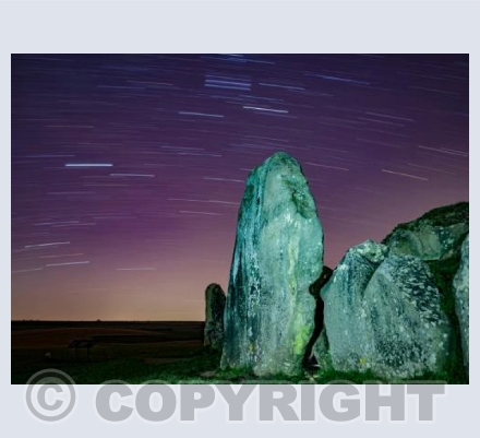 West Kennet Longbarrow startrails