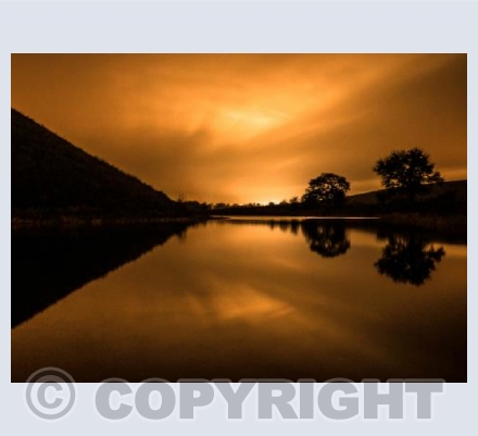 Silbury hill golden glow