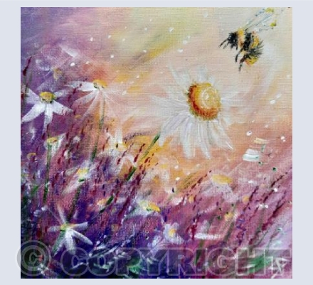 Bee In Flowers
