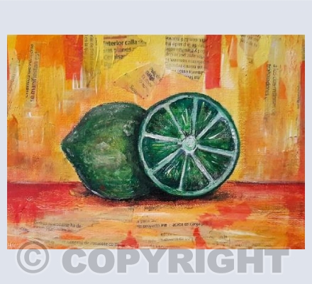 Mixed Media Fruit