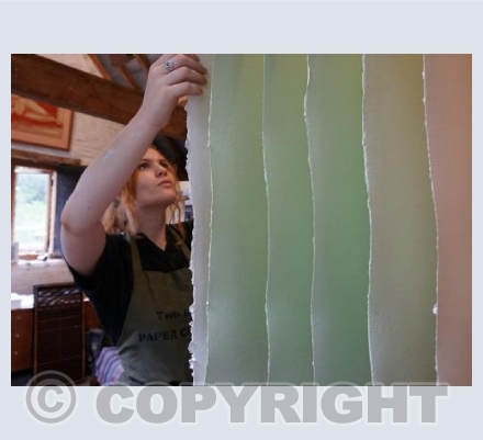 Tinted papers in loft 
