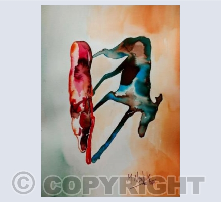 My shadow beside me...