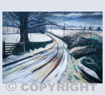 Snow lane in the Mendips