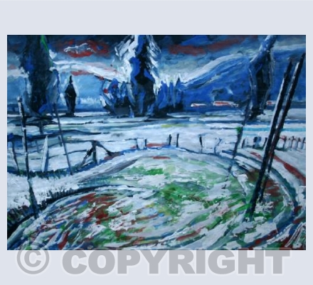 Somerset snow and trees