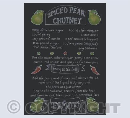 Spiced Pear Chutney