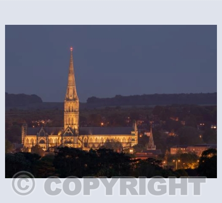 Salisbury Cathedral from Old Sarum