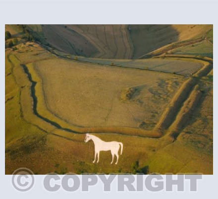 Westbury White Horse and Bratton Hill Fort