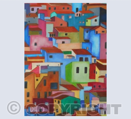 Hillside houses
