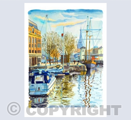 Morning Light Towards St Mary Redcliffe