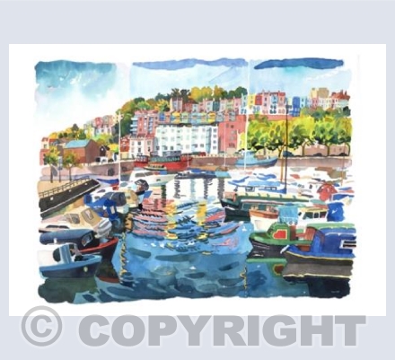 Summer Hotwells with Grain Barge