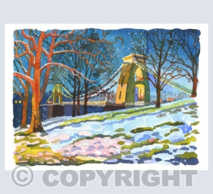 Snow Falling, Clifton Suspension Bridge