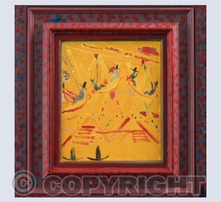 Men in Sombreros on Swing Boats