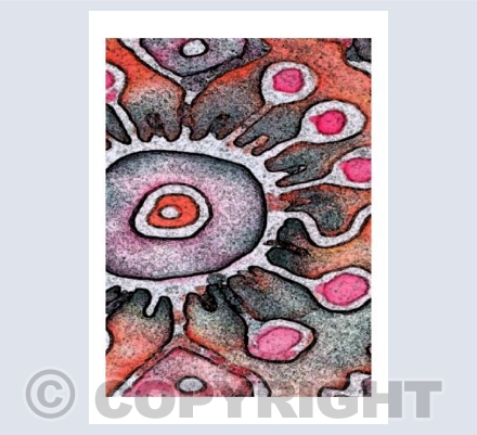 'Going Viral - Red-Pink Microbe