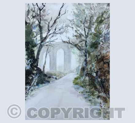 Angarrack Lane in the Snow