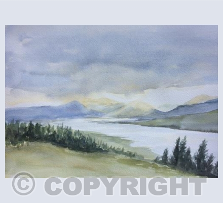 Sunset over The Loch