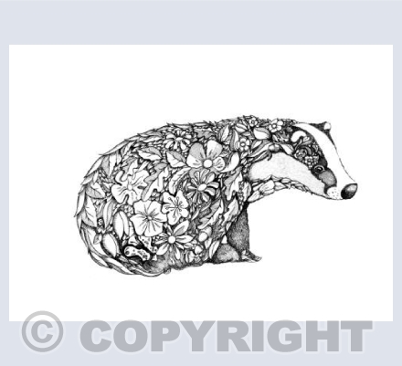 Floral Badger