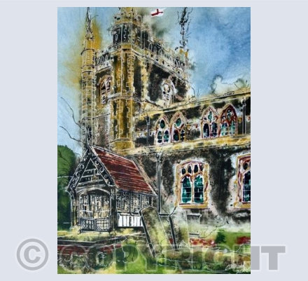Beaconsfield Church card
