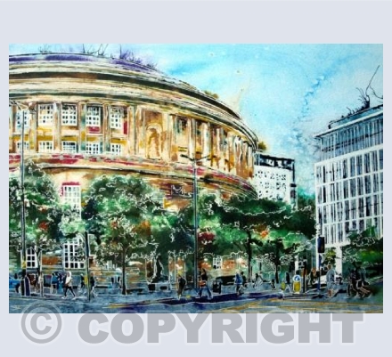 Walking Home Past Central Library Card