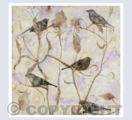 Bird in the Sweetpeas