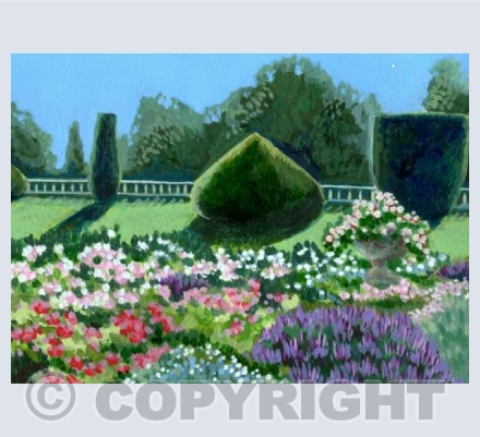 Topiary and roses