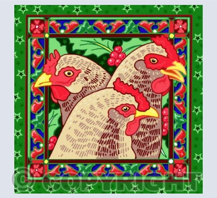 Three french hens
