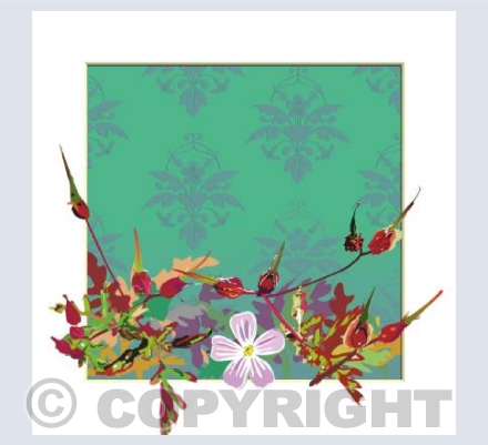 Herb Robert Damask 2: Fruit