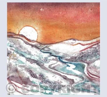 Sunset over the Peaks