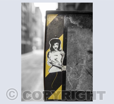 Girl against the grey