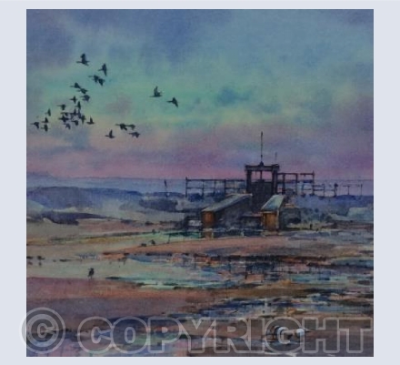Thornham Sluice, Evening
