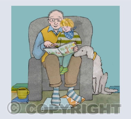sharing a book