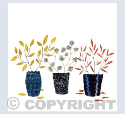 three little pots