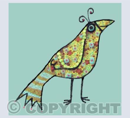 Jolly flowery bird