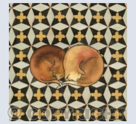 On the tiles 